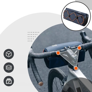 Rockbros 30110054002 Fahrradlenkertasche 2,2 l - Blau