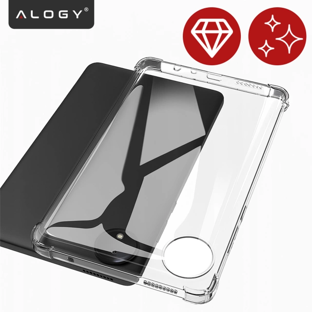 Etui do Redmi Pad SE 8.7" Przezroczyste, Ochronne, Hybrydowe, Wzmocnione Narożniki, Smukłe i Lekkie, Alogy FlexiShield™ + SZKŁO HARTOWANE