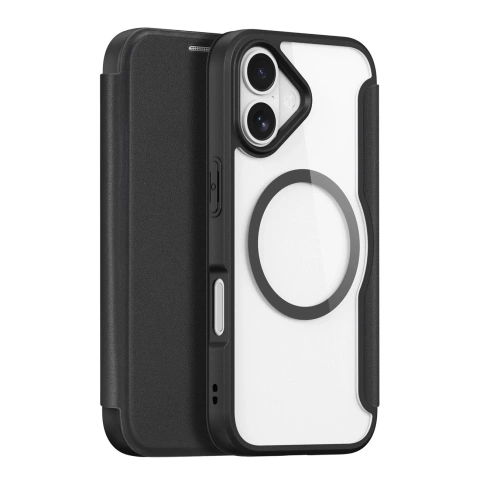 Etui do iPhone 17 Dux Ducis Skin X Pro Portfel MagSafe Czarny