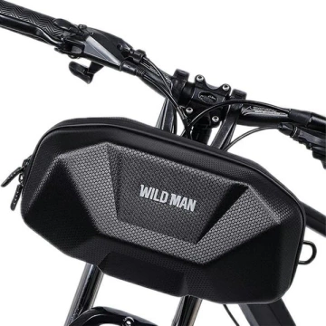 Wildman 3,5L Lenkertasche Fahrradtasche PU EVA Wasserdicht Schwarz