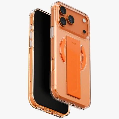 Etui UNIQ Heldro Air do iPhone 17 Pro Max MagClick Charging Pomarańczowy