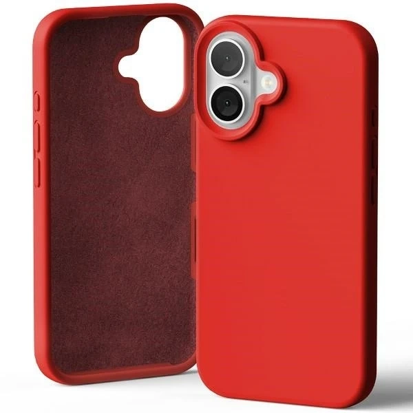 Mercury Silikonhülle für iPhone 16 6,1" Rot