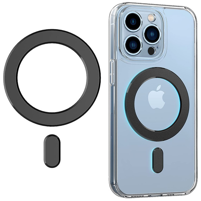 Blaszka magnetyczna uniwersalna Pierścień Uchwyt Magmat do MagSafe Magnetic Ring Black