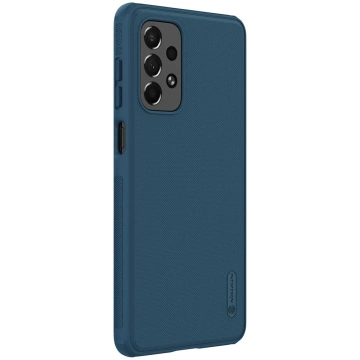 Nillkin Super Frosted Shield Pro strapazierfähige Hülle für Samsung Galaxy A73 blau