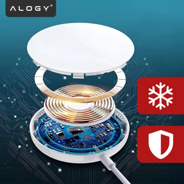 Alogy kabelloses Ladegerät für MagSafe 20W für iPhone 12/13/14 / PRO / MAX / MINI Weiß