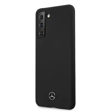 Etui Mercedes MEHCS21SSILBK für Samsung Galaxy S21 G991 Hardcase Silicone Line