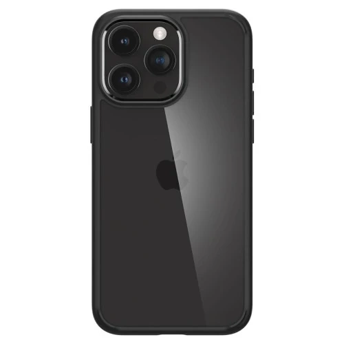 Etui do iPhone 15 Pro Spigen Crystal Hybrid Przezroczysto-Czarne
