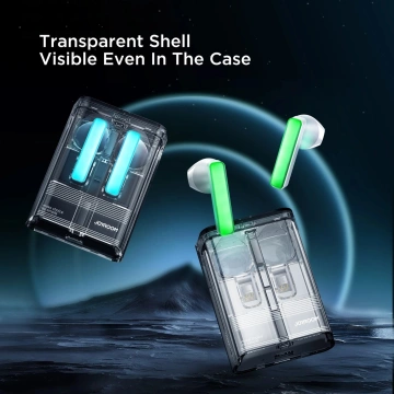 Słuchawki TWS Joyroom JR-TC1 IceLens Series LED Bluetooth 5.3 – Czarne