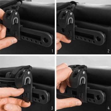 Wozinsky wasserdichte Fahrradtasche 25l schwarz (WBB24BK)