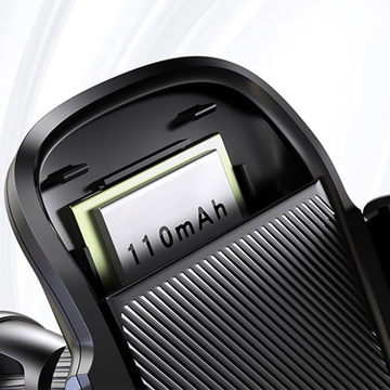 Automatische Autohalterung mit Solarpanel für ein Telefon für den Autogrill USB-C Schwarz