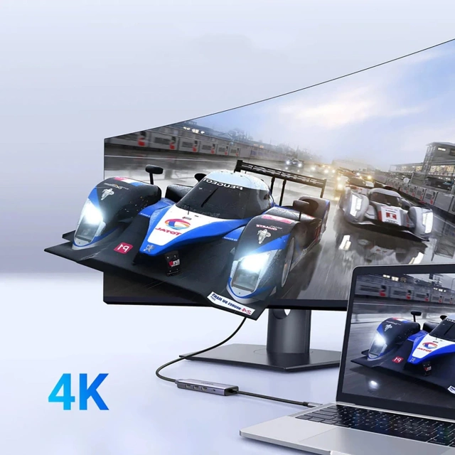 HUB Ugreen CM511 5w1 USB-C PD HDMI 3x USB-A 3.0 Szary