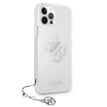 Guess GUHCP12LKS4GSI iPhone 12 Pro Max 6,7" Transparentes Hardcase 4G Silver Charms Collection