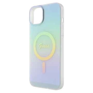 Etui Guess GUHMP15MHITSQ für iPhone 15 Plus 6,7" Hardcase IML Iridescent MagSafe türkis/türkis
