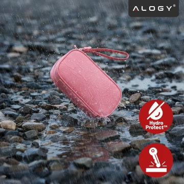 Etui Podróżne na Akcesoria, Organizer na Kable, Ładowarki, Telefon i Powerbank, Wielofunkcyjne i Kompaktowe 21 x 12,5 x 5 cm, Alogy TravelPack™ – Różowe