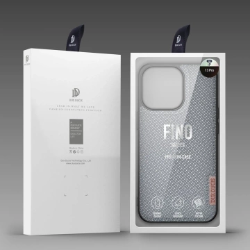 Dux Ducis Fino Schutzhülle mit Nylonmaterial bezogen iPhone 13 Pro grau