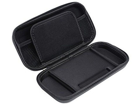Alogy Tough Pouch Nintendo Switch-Hülle aus schwarzem Glas