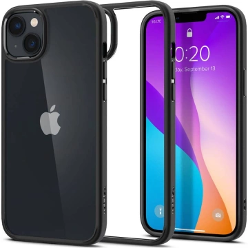 Etui für iPhone 14 Spigen Crystal Hybrid Mattschwarz