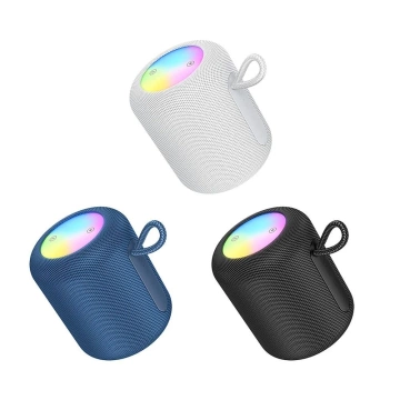 HOCO HC30 Bluetooth-Lautsprecher 5 W RGB LED Blau Tragbar
