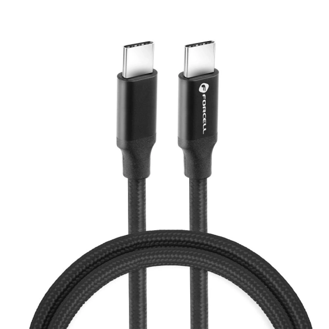 Kabel USB-C 100W 1m Forcell C391 Thunderbolt 4K e-mark QC 4.0 PD