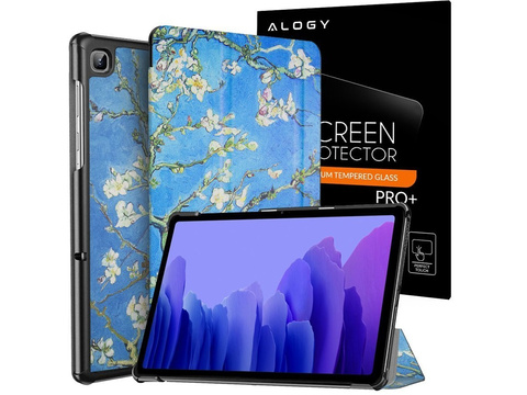 Alogy Book Cover für Galaxy Tab Tab A7 10.4 T500 / T505 Blooming Almond Glass