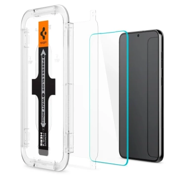 2x Panzerglas Schutzfolie Spigen Glas.Tr "EZ FIT" für Samsung Galaxy S23 Plus Klar