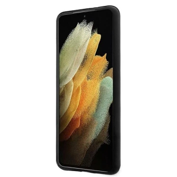 US Polo Silicone On Tone Handyhülle für Samsung Galaxy S21 schwarz/schwarz