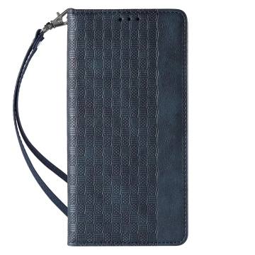 Magnetband Hülle für iPhone 12 Pro Max Tasche Geldbörse Mini Lanyard Anhänger Blau
