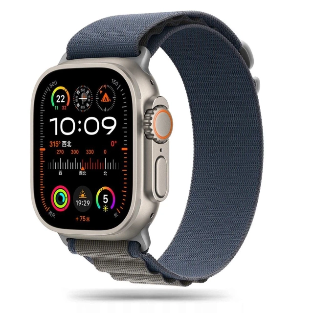 Pasek nylonowy Nylon Pro apple watch 4 / 5 / 6 / 7 / 8 / 9 / se / ultra 1 / 2  (42 / 44 / 45 / 49 mm) Szary