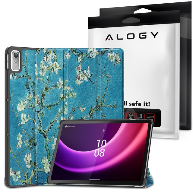 Etui do Lenovo Tab P11 2gen 11.5 TB350FU TB350XU Alogy Book Cover Case obudowa ochronne Kwitnący Migdałowiec