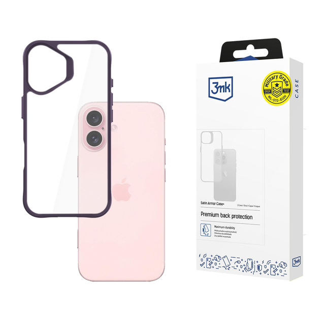 Etui 3mk Satin Armor Case Lila für Apple iPhone 16