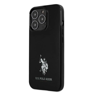 US Polo Hardcase Horses Logo Handyhülle iPhone 13 Pro / 13 6,1" Schwarz Schwarz