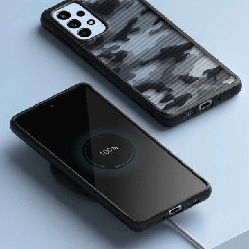 Ringke Fusion Matte TPU-Hülle mit Rahmen für Samsung Galaxy A73 schwarz