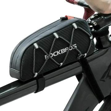 ROCKBROS 039BK FAHRRADTASCHE FÜR RAHMEN 1L MIT GEFLOCHTEN WASSERDICHT SCHWARZ