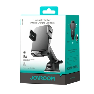 Joyroom JR-ZS219 15W Qi Elektrischer kabelloser Ladehalter Schwarz