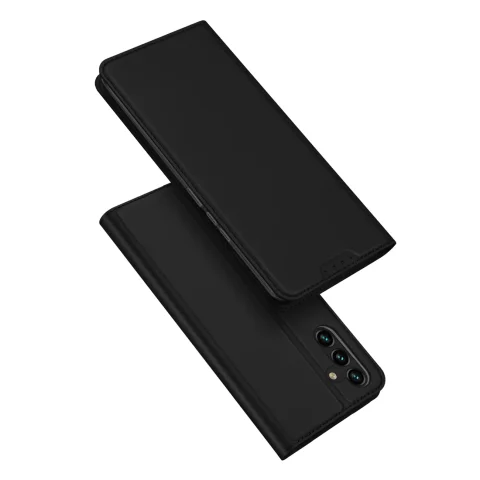 Dux Ducis Skin Pro etui Samsung Galaxy A14 5G pokrowiec z klapką portfel na kartę podstawka czarne