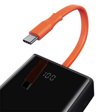 Powerbank Baseus Elf 20000mAh, PD, 2xUSB, USB-C USB-C Kabel 65W (schwarz)