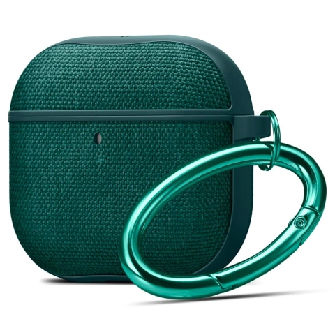 Etui do Apple AirPods 4 Spigen Urban Fit Midnight Green + Karabińczyk