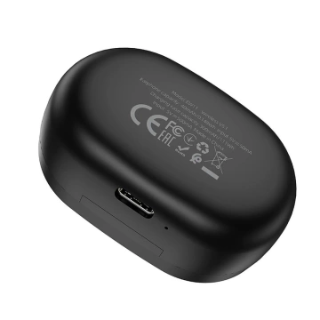 HOCO EW11 Kabellose Bluetooth TWS-Kopfhörer – Schwarz mit Ladeetui