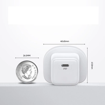 Joyroom szybka ładowarka sieciowa USB Typ C 25W 3A wtyczka UK biały (L-P251)