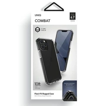 UNIQ-Hülle Combat iPhone 12 Pro Max 6,7 "schwarz / kohlenstoffschwarz