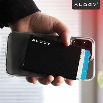 Alogy Anti-Diebstahl-Geldbörse RFID-Smartcard-Halter Schwarz