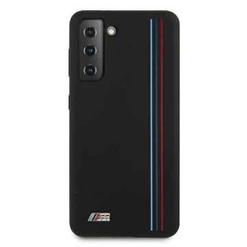 Etui BMW BMHCS21MSIVTBK für Samsung Galaxy S21 Plus G996 Silikon Stripes M Collection