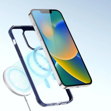 Dux Ducis Clin2 Hülle iPhone 14 Plus Magnetische MagSafe Hülle blau