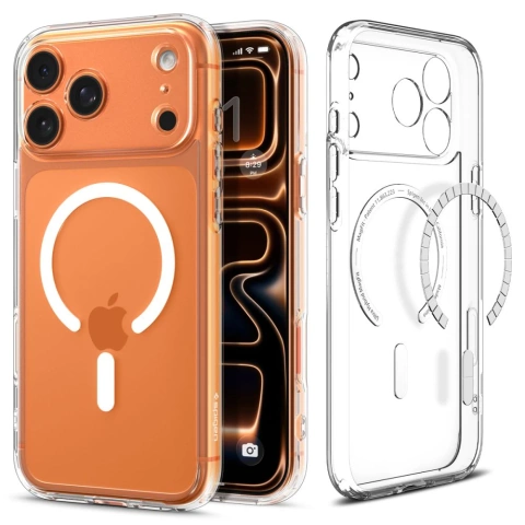 Etui do iPhone 17 Pro Spigen Ultra Hybrid Mag MagSafe Clear/White