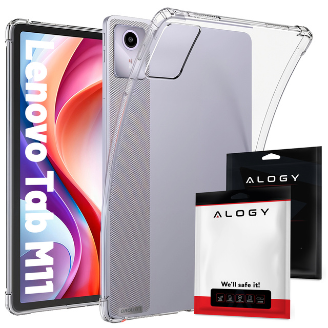 Etui Alogy Shockproof do Lenovo Tab K11 K11E 11” M11 10.95" TB330FU / TB330XU / TB331FC obudowa pokrowiec Przezroczysty
