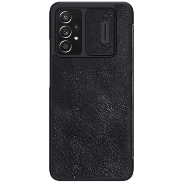 Nillkin Qin Lederholster für Samsung Galaxy A73 schwarz