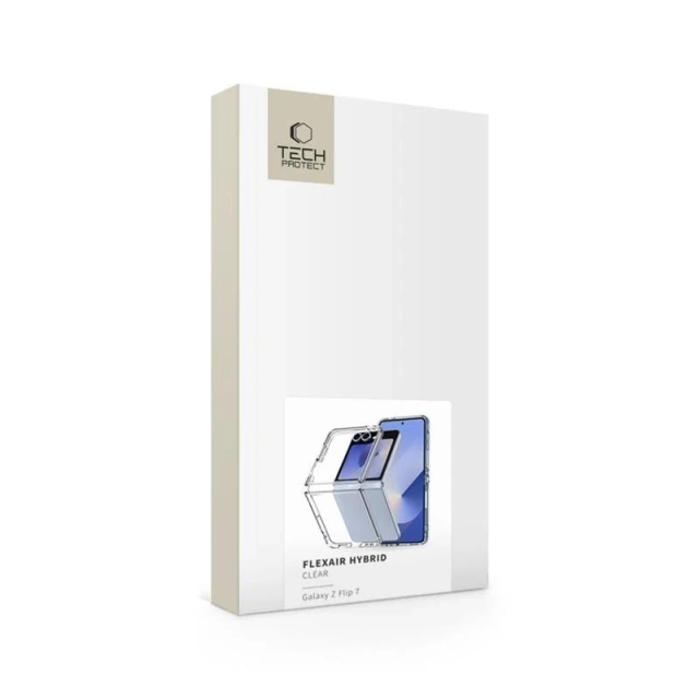 Etui Galaxy Z Flip 7 Tech-Protect Flexair Hybrid Clear Przezroczyste