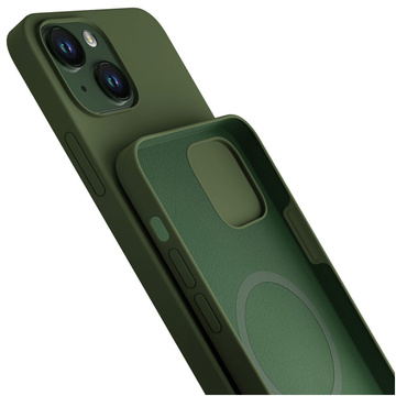 Etui na telefon 3mk do Apple iPhone 13 Hardy Silicone MagCase Alphine Green