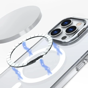 Hülle für das iPhone 16 Pro Max MagStand MagSafe-Telefon Klar