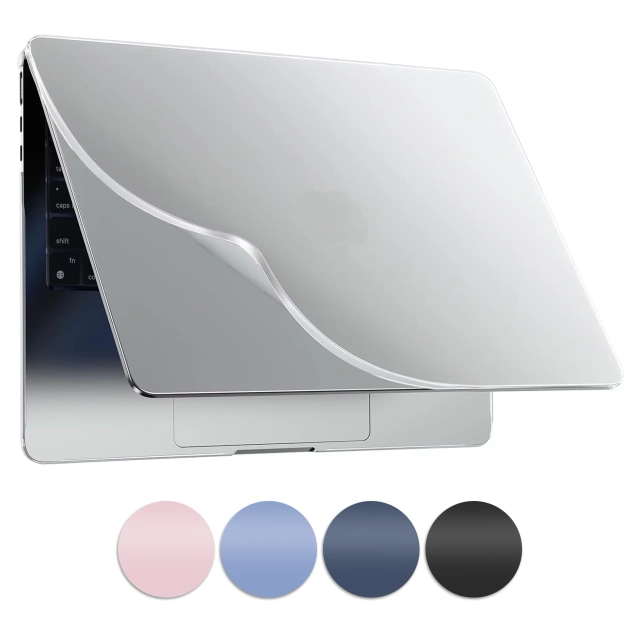 Etui ochronne do Apple Macbook Pro 14 - M1/M2/M3/M4 2021-2024 Alogy AirGuard™ Elastyczna obudowa bez odcisków palców Matowa Przezroczysta Biel